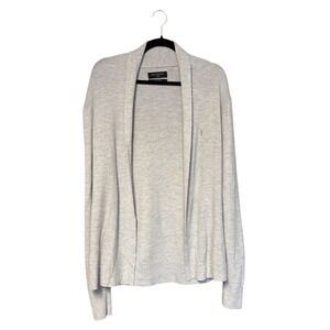 AllSaints Mode Merino Open Cardigan Ribbed Knit Wool Sweater MK002D Men's Large